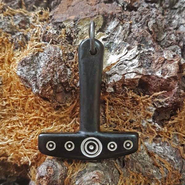 Black Horn Thors Hammer Pendant