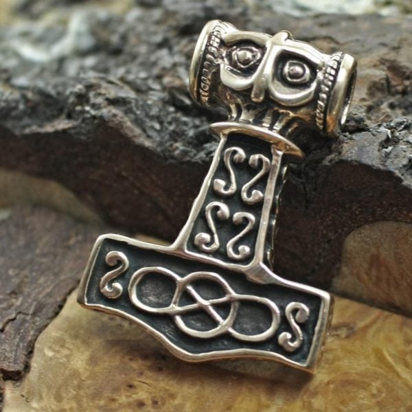 Bronze Thors Thunder Hammer Pendant