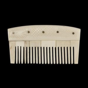 Decorated Bone Viking Comb