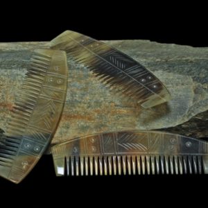 Decorated Horn Viking Comb