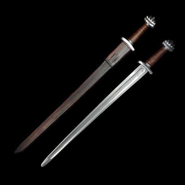 Viking Saxon Sword with 5 Lobe Pommel