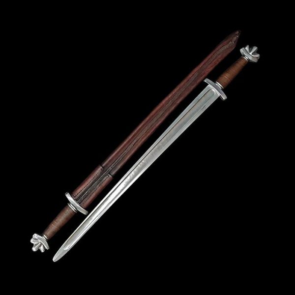 Viking Saxon Sword with Tri-Lobe Pommel